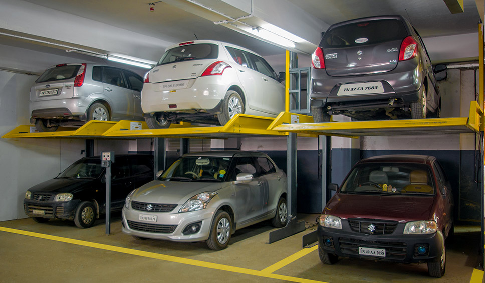 Step Stacker Type Parking System